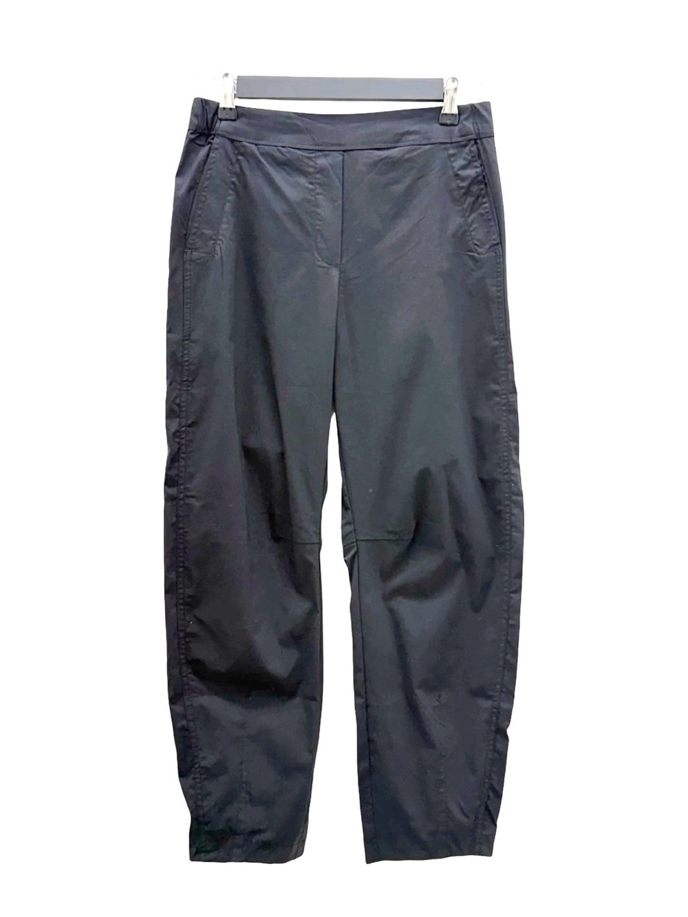 Foil Barrel Pants in a dark grey/charcoal relax fit travel pant Size 10